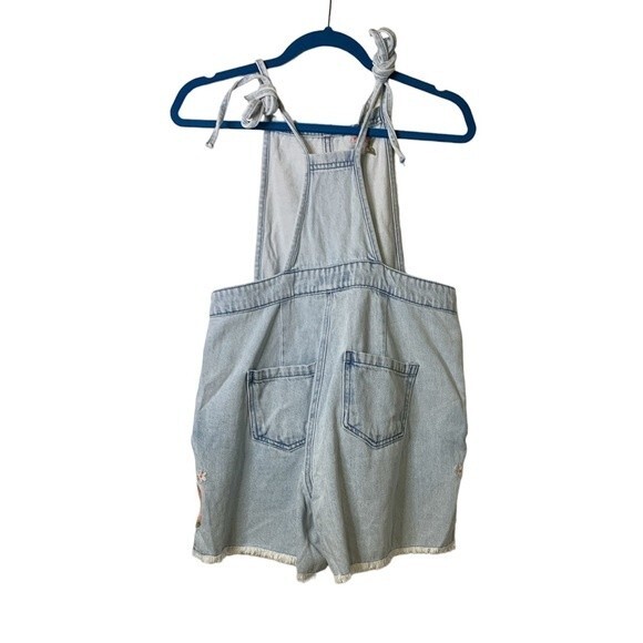 NWT DRIFTWOOD Raphy Shortall Floral Embroidered 100% cotton Overall. Size Medium - Picture 7 of 7